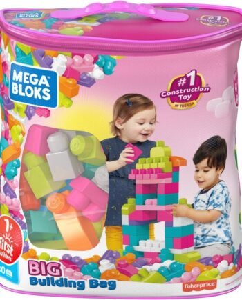 Mega Bloks Building Bag Pink 80 Pieces