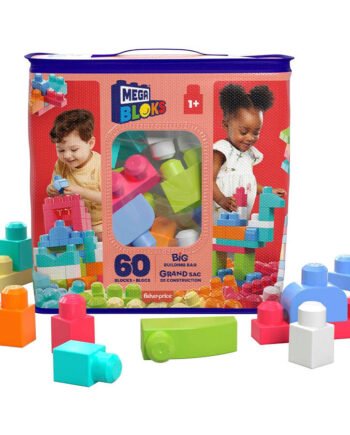 Mega Bloks Big Building Bag Pink 60 Pieces