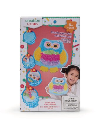 Creation Nation DIY No-Sew Owl Cushion